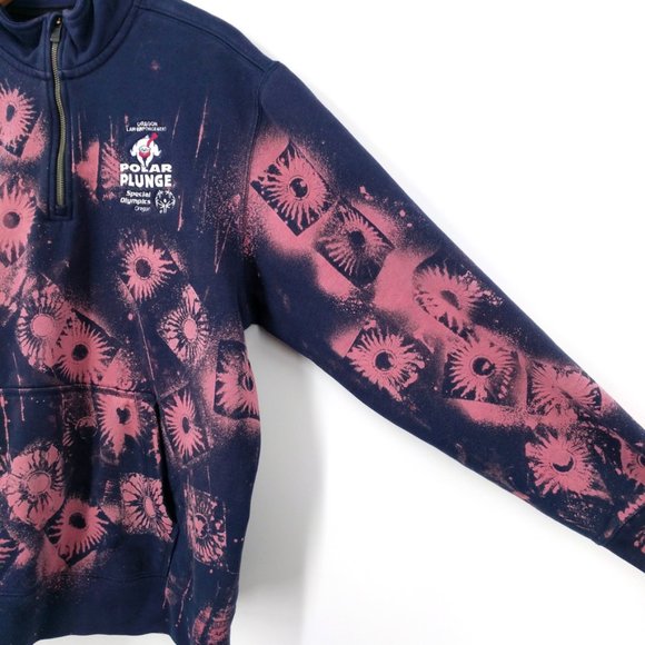 NIKE Polar Plunge Custom Bleach Dye Sweatshirt XL - Picture 4 of 8